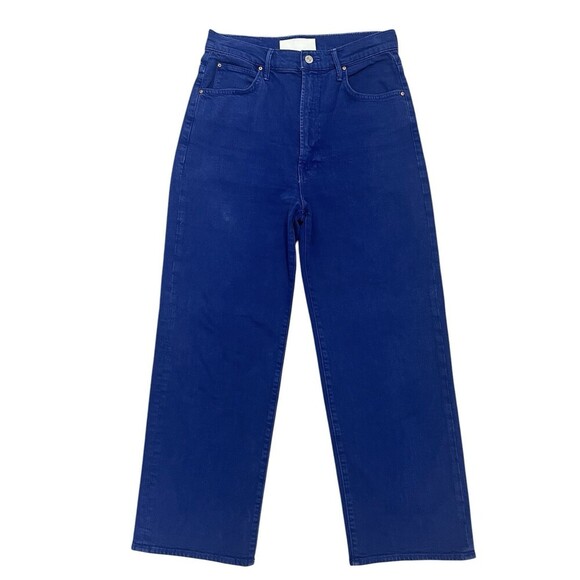 MOTHER SUPERIOR High Waist Tunnel Vision Wide Leg Jean Deep Ultramarine Blue 27 - Picture 5 of 13